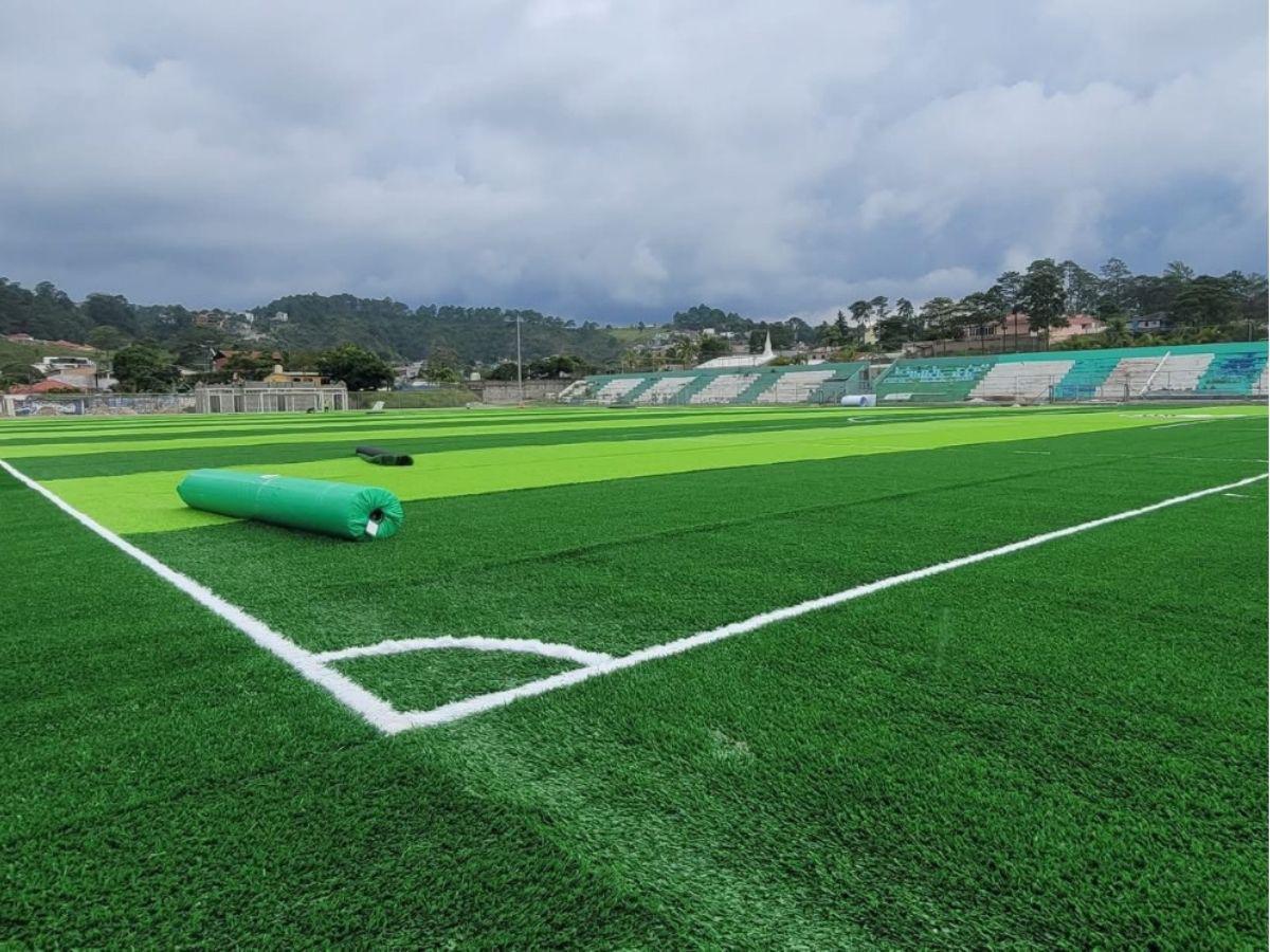 ¡Como mesa de billar! Así luce el remodelado Estadio Sergio Reyes de Santa Rosa de Copán