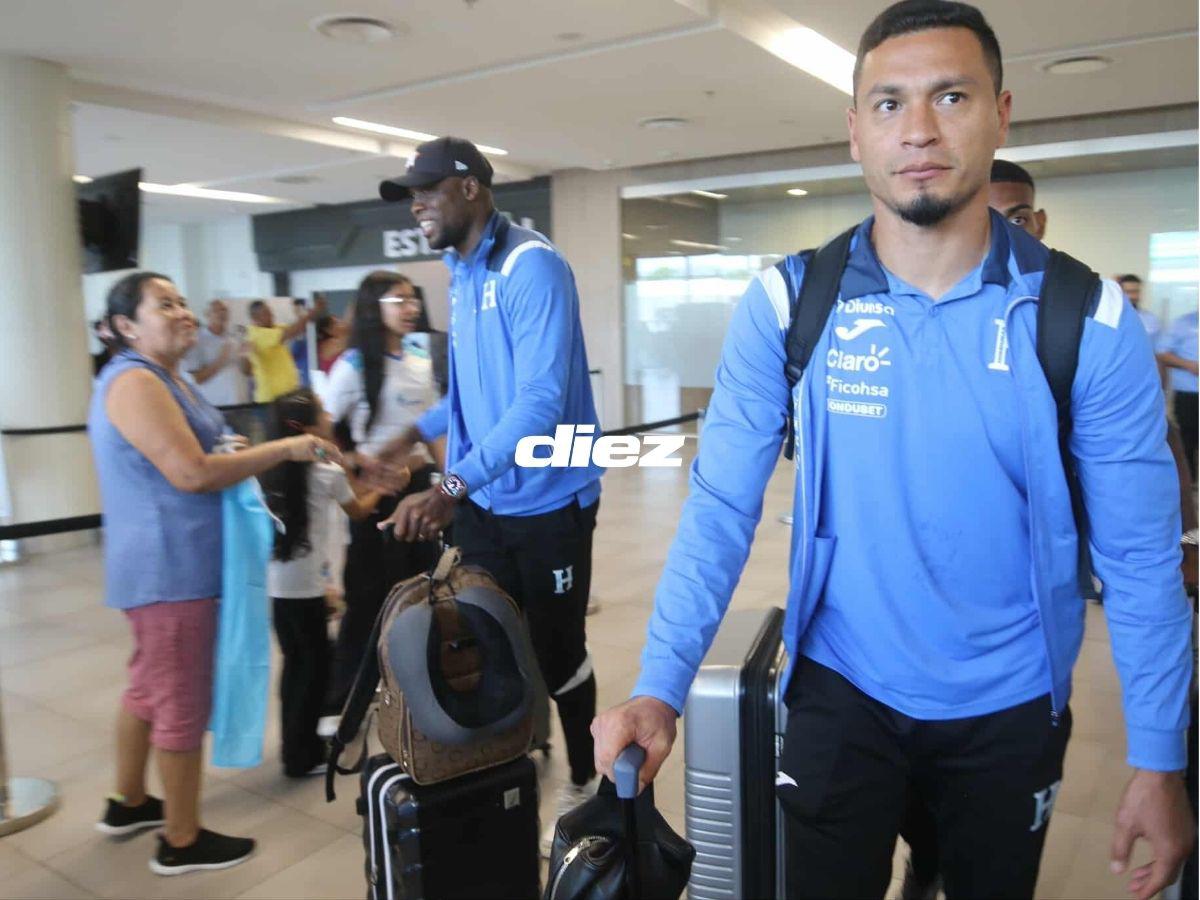 La Selección regresó a Honduras tras destacada Copa Oro: Legionario causó furor, guiño de Quioto y lo que hizo Rueda