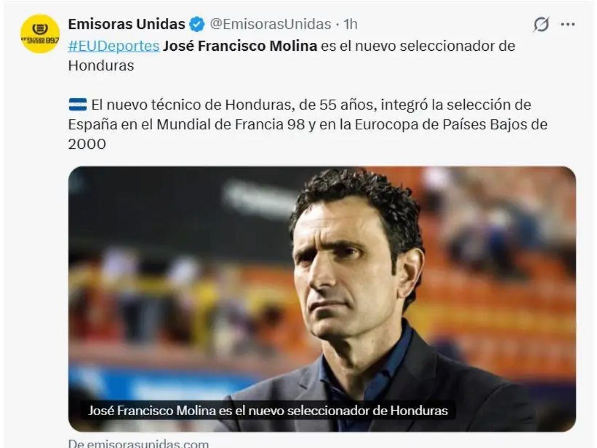 ¡Su fichaje por Honduras retumbó en Europa! Lo que dicen los medios deportivos sobre la contratación de José Molina