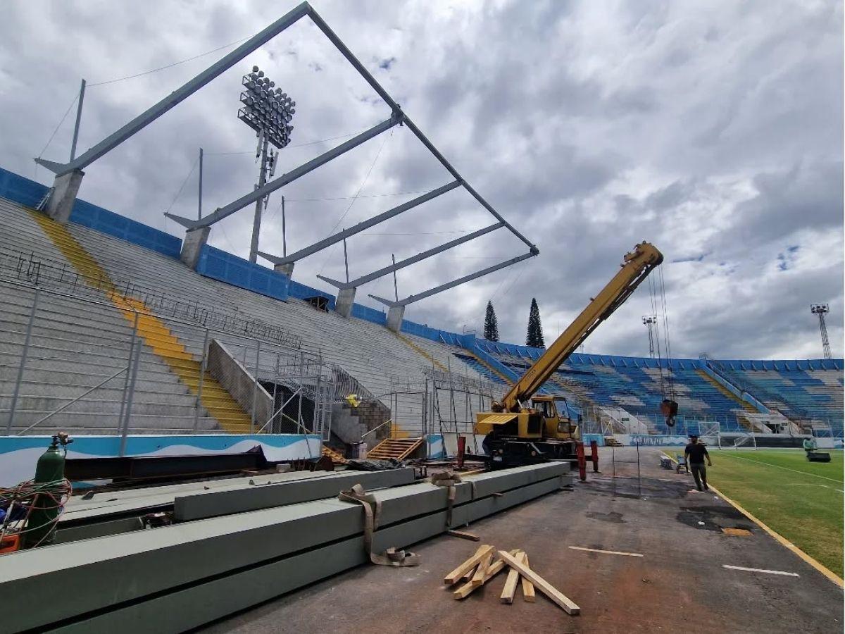 ¡El techo del Estadio Nacional agarra forma! Condepor instala el primer cuadrante en las gradas de sol centro