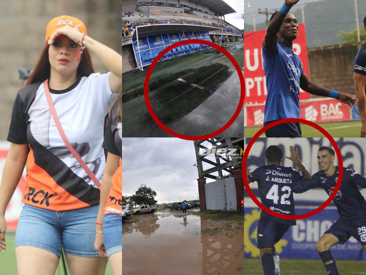 No se vio en TV: Diluvio en Choluteca, jugador de Motagua se robó el show y chicas robaron suspiros en el Emilio Williams