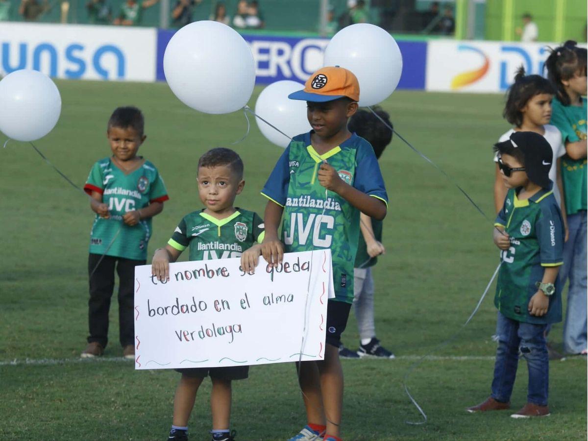 Conmovedor adiós a Orinson Amaya, globos volaron al cielo y futbolistas del Marathón le dedicaron el triunfo