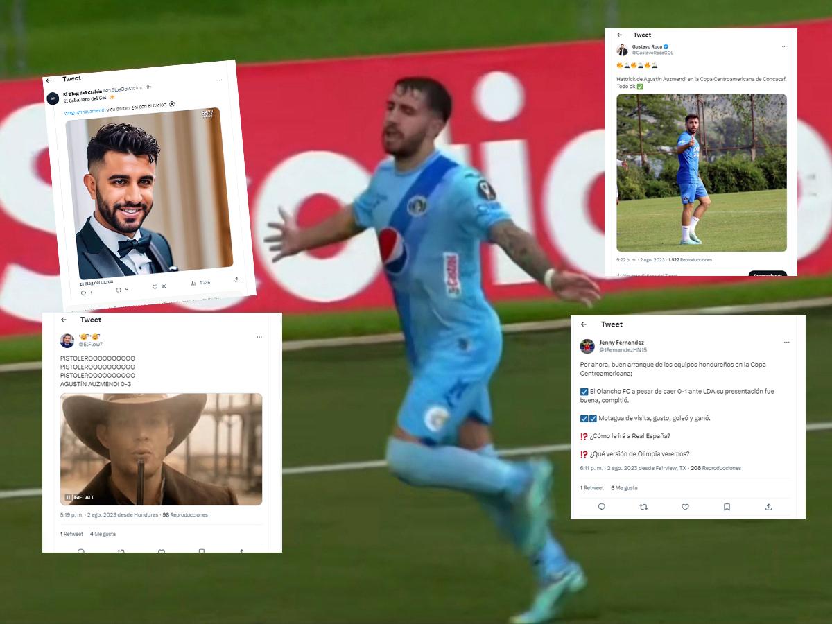 Auzmendi enloquece las redes: Así hablaron periodistas y aficionados del hattrick del atacante de Motagua