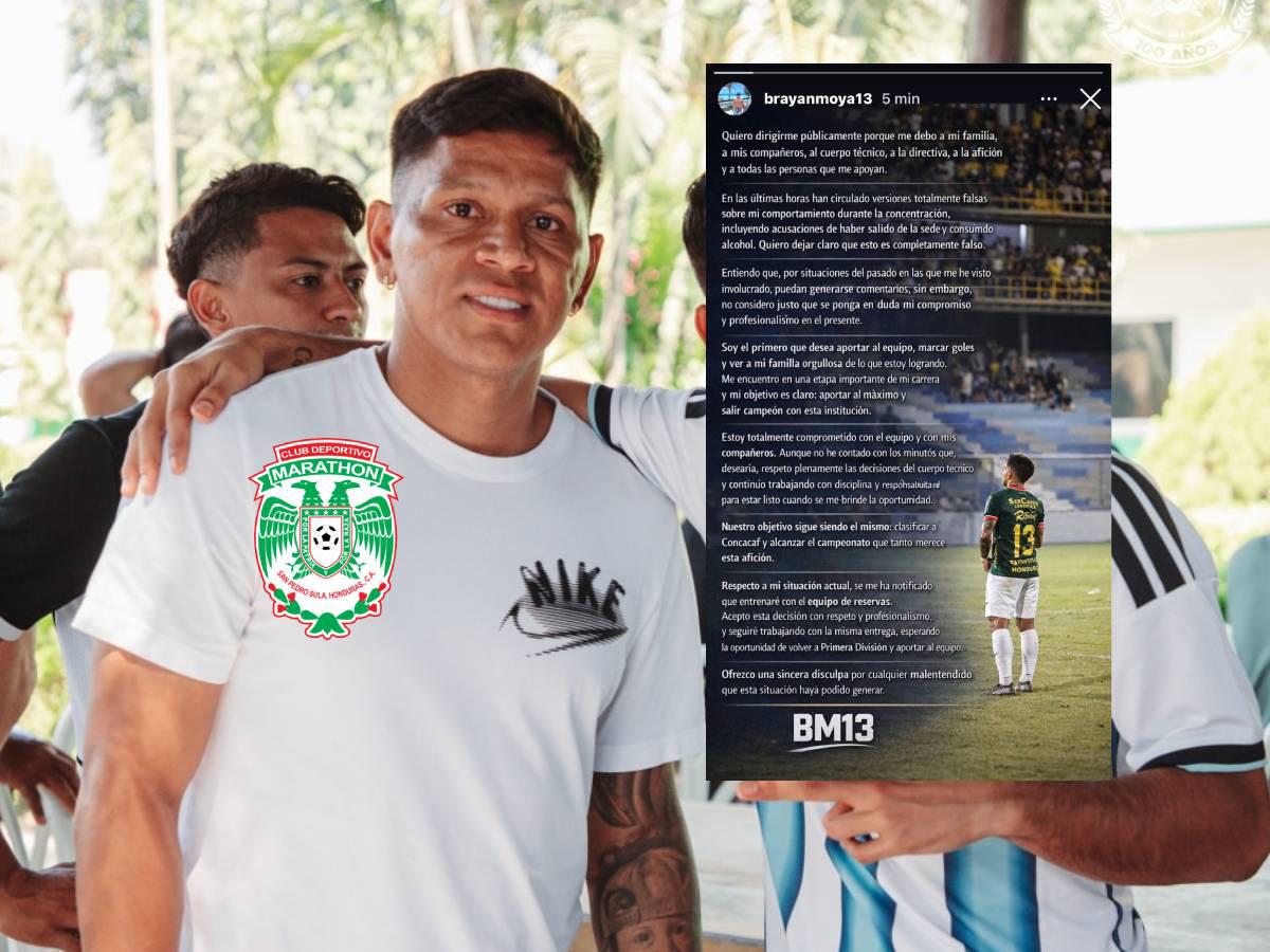 Duro comunicado: Moya confirma dónde jugará tras señalamientos de indisciplina en Marathón: Respeto las decisiones