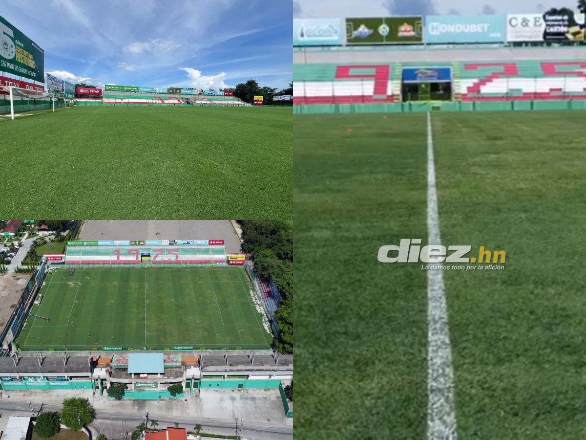 ¡Quedará como alfombra! El Estadio Yankel Rosenthal presenta avances significativos en el cambio de su engramillado