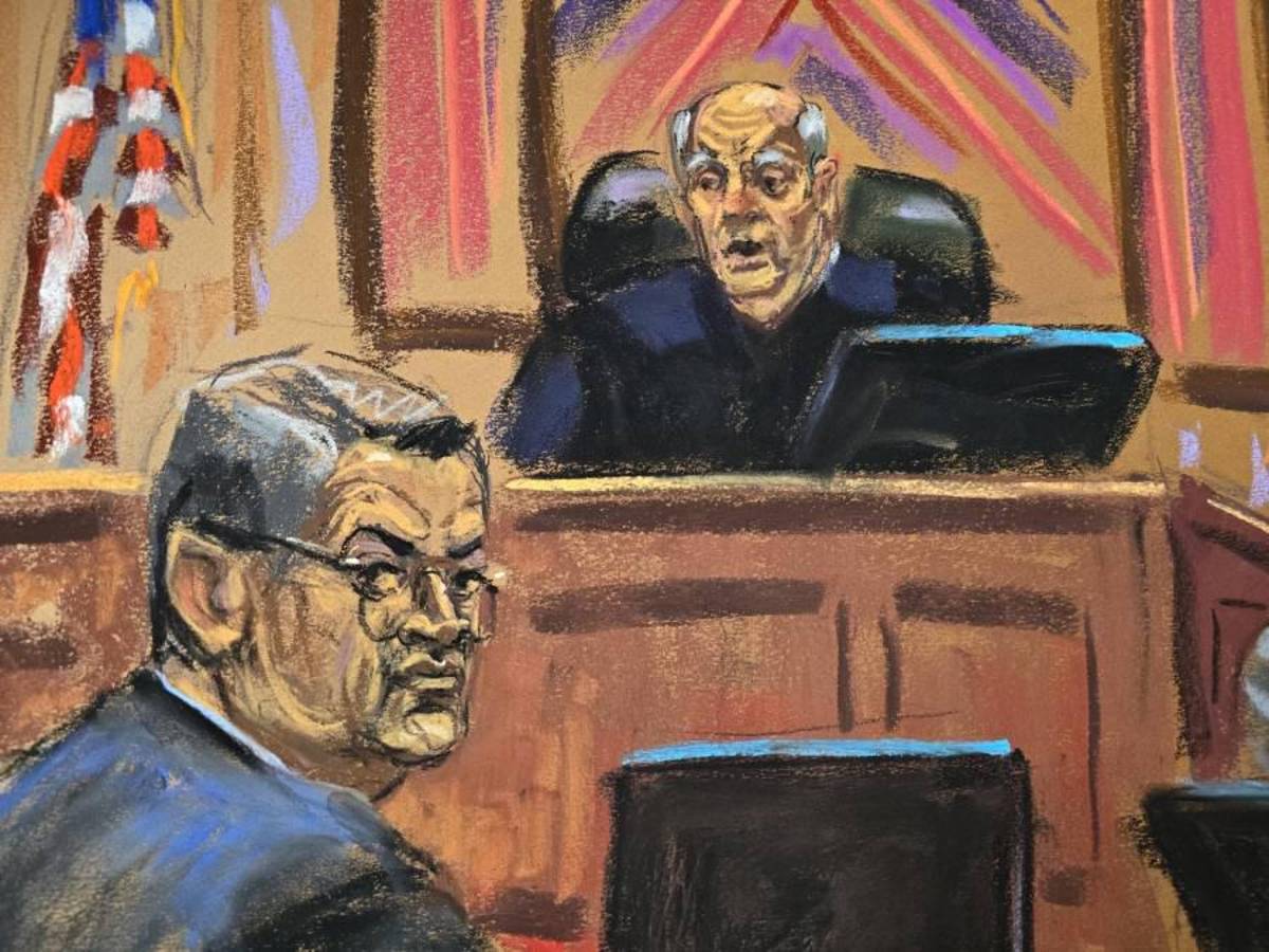 Las primeras imágenes de Juan Orlando Hernández, expresidente de Honduras, declarando en su juicio en Nueva York