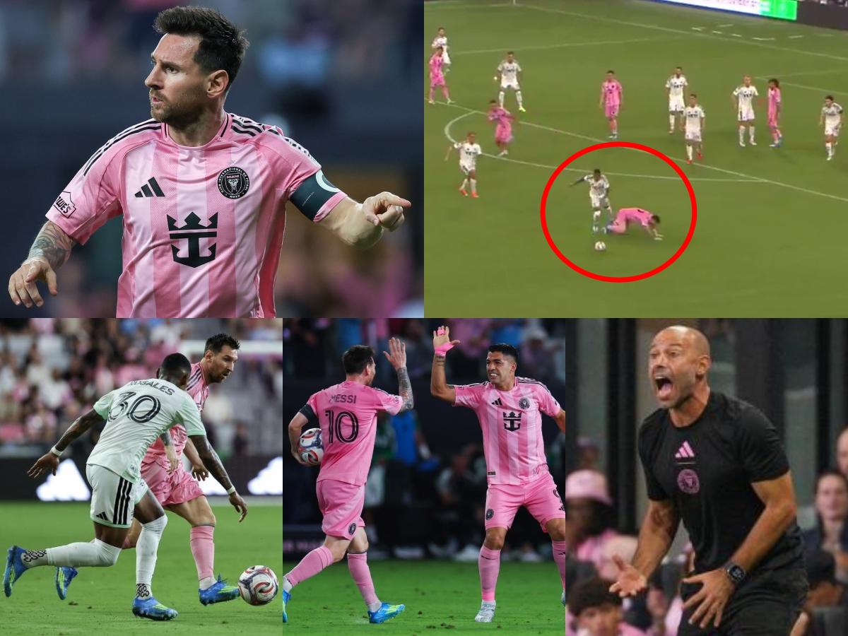 Joseph Rosales dejó en el suelo a Messi, Leo anotó gol histórico y el enfado de Mascherano en el Inter Miami - Austin FC