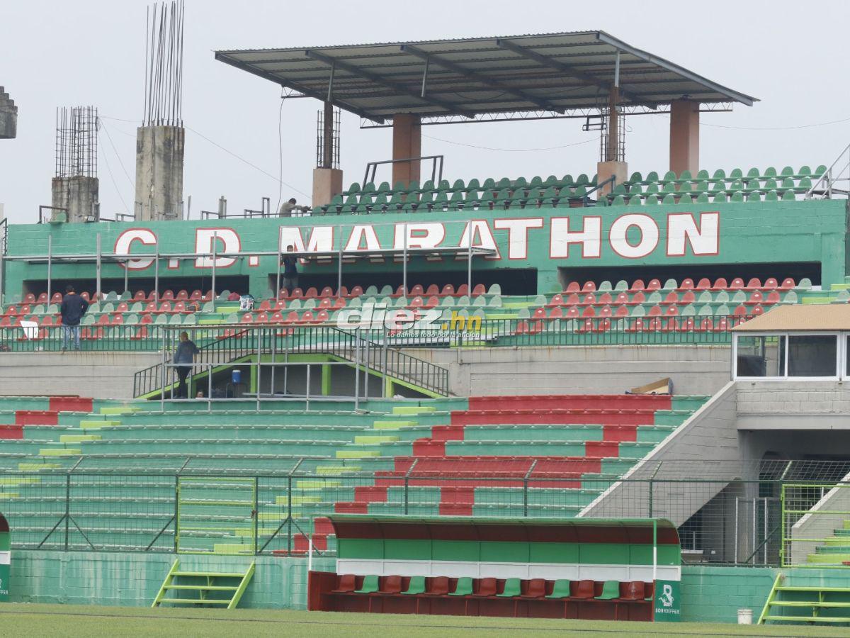 Así embellecen el nuevo Estadio Yankel Rosenthal que albergará la final entre Marathón vs Olimpia; ¡habrá luz artificial!