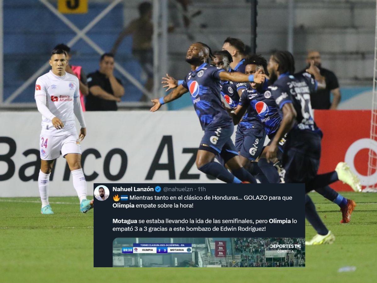 “Qué pu** locura de partido”: prensa deportiva tilda el 3-3 de Olimpia vs Motagua como “noche mágica”