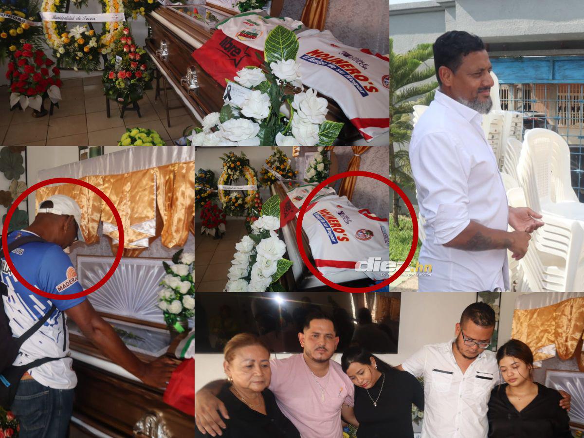 Exjugador derramó lágrimas: Futbolistas y directivos lloran el adiós en velatorio de Hermelindo Cantarero