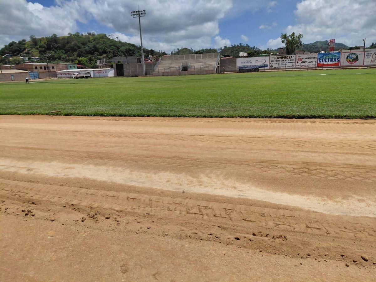 ¡Adiós al charco! Remodelan la pista del Estadio Marcelo Tinoco de Danlí