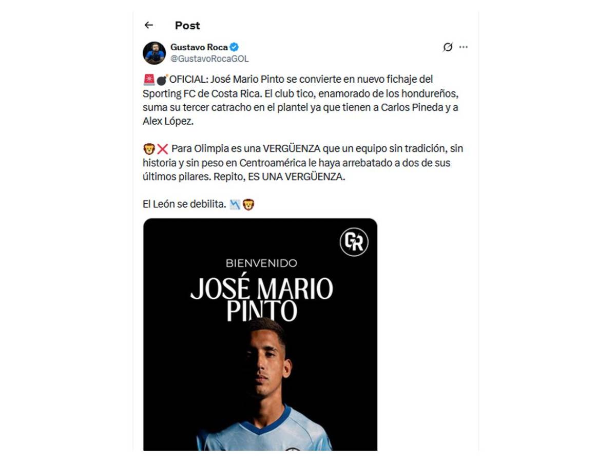 Todo por dinero, reacción de la prensa hondureña tras salida de Pinto de Olimpia