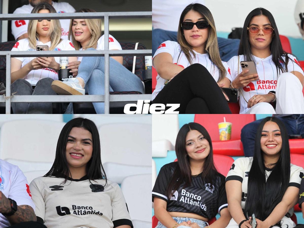 ¡Bellezas en el Nacional! Las hermosas chicas que llegaron a engalanar el clásico entre Olimpia y Real España