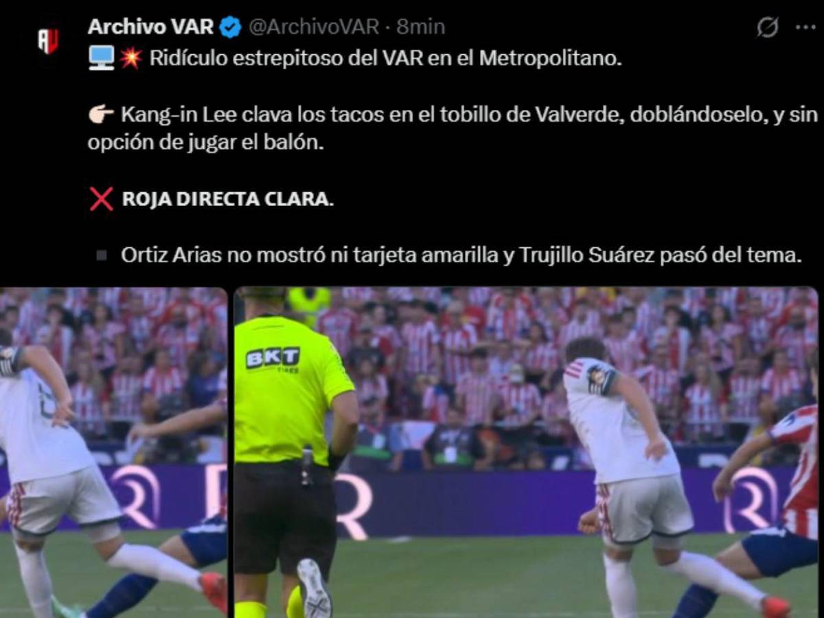 Las rojas perdonadas al Atlético, errores del VAR contra el Madrid y ataque a Mbappé