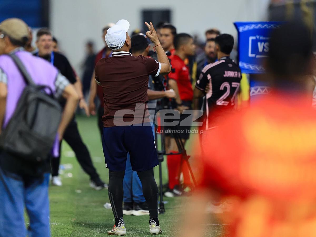 No se vio en TV: peleas entre dirigentes aurinegros y cuerpo técnico del Olimpia; los empujones y la furia del árbitro