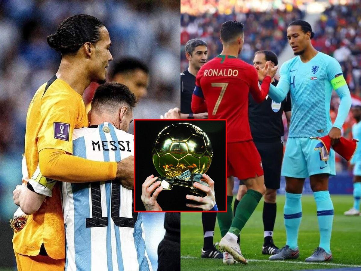 Van Dijk señala al mejor futbolista entre Messi y Cristiano Ronaldo: “Mientras siga jugando, se merece el Balón de Oro”