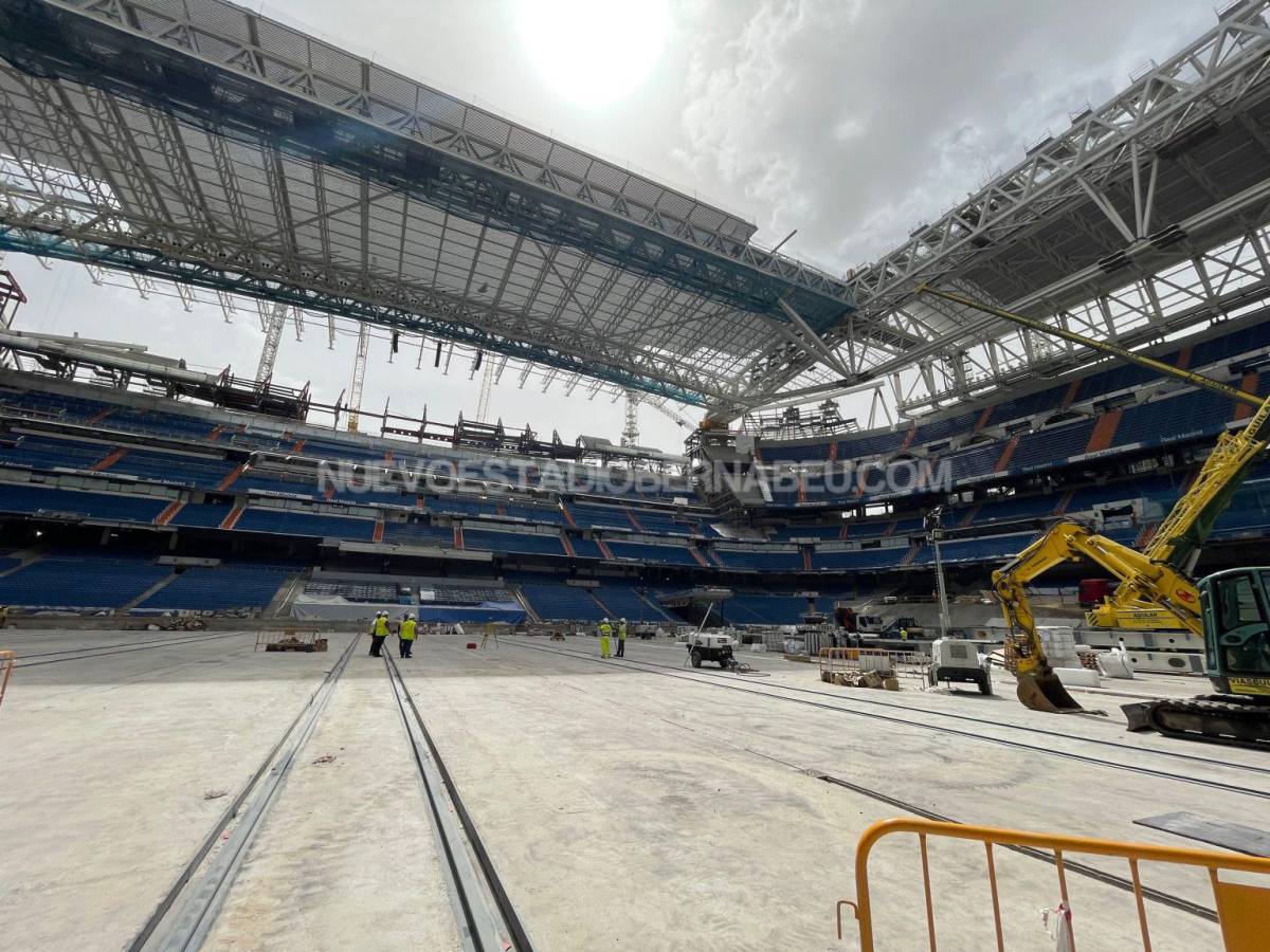 ¡Impresionante! Las nuevas imágenes de las obras del Santiago Bernabéu; el techo toma forma y cuándo estará listo el estadio