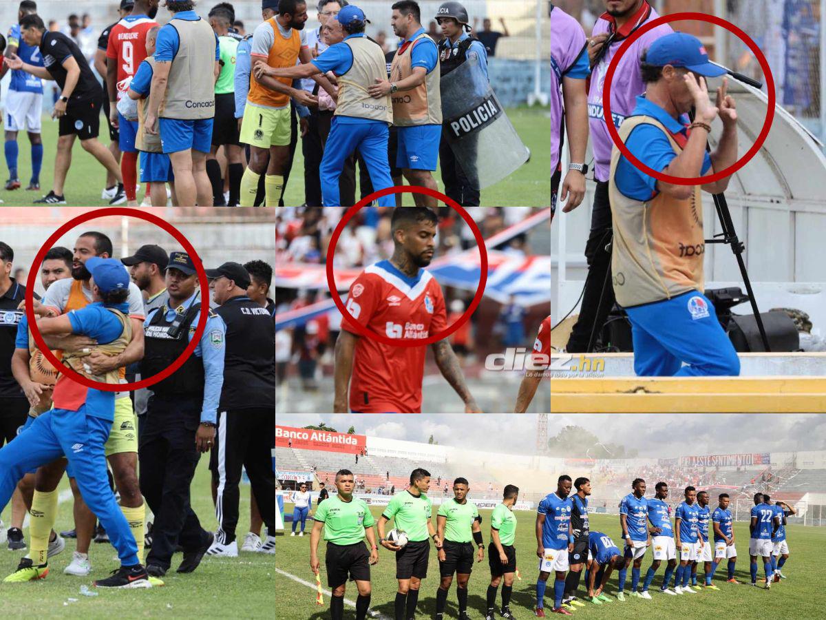 Troglio armó zafarrancho y mostró las ocho copas, la amargura del Olimpia y la fiesta del Victoria en La Ceiba