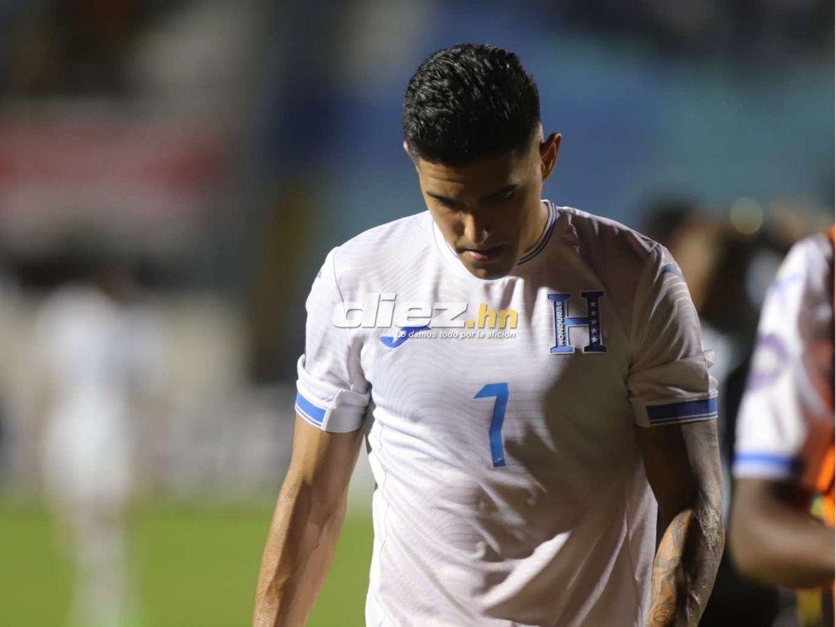 No se vio en TV: los rostros de la frustración de la Selección de Honduras tras perder ante Jamaica por Nations League