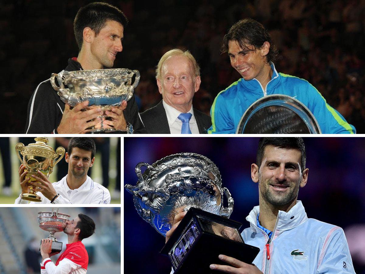¡Digno de aplaudir! Estos son los 22 Grand Slam de Novak Djokovic a lo largo de su carrera profesional en el tenis
