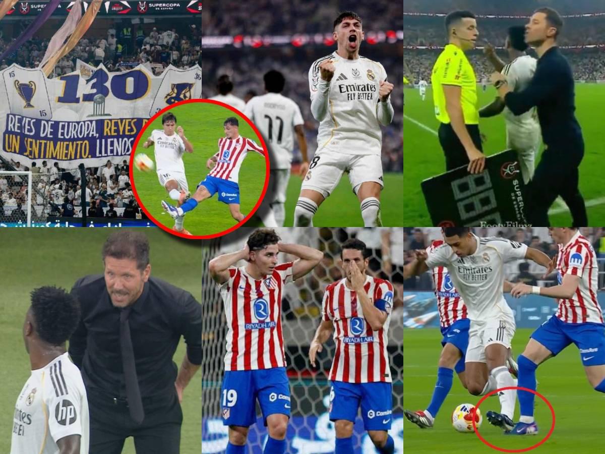 Real Madrid echa al Atlético, las polémicas que perjudicaron a los 'colchoneros' y el agarre entre Vinicius y el Cholo Simeone