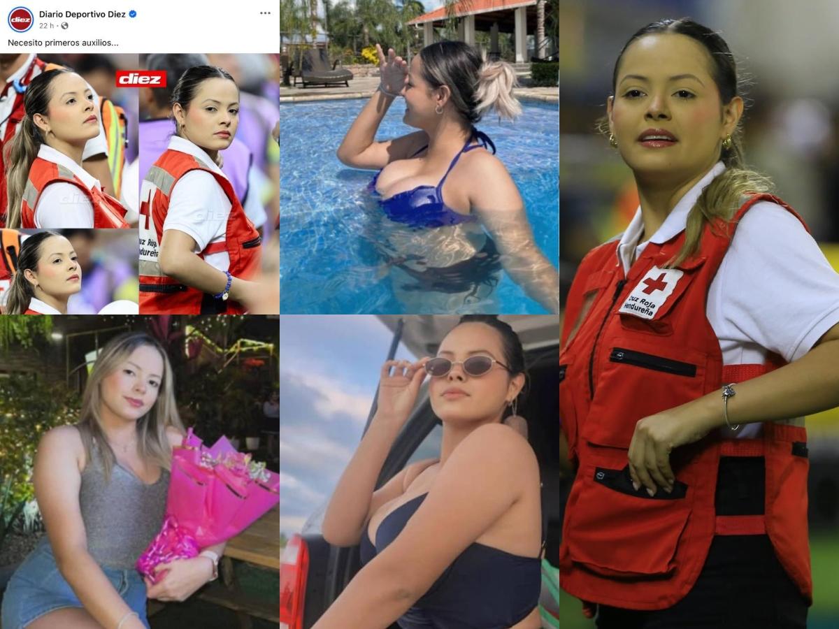 Se revela la identidad de la hermosa paramédica que se hizo viral y robó suspiros en la final entre Real España - Olimpia