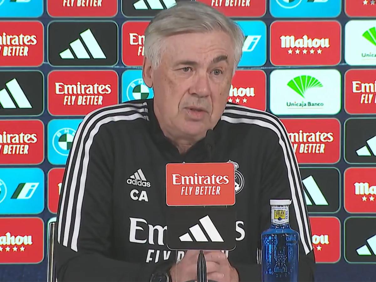 Ancelotti en rueda de prensa: la advertencia para los otros equipos, nueva baja en el Real Madrid y el reemplazo de Vinicius