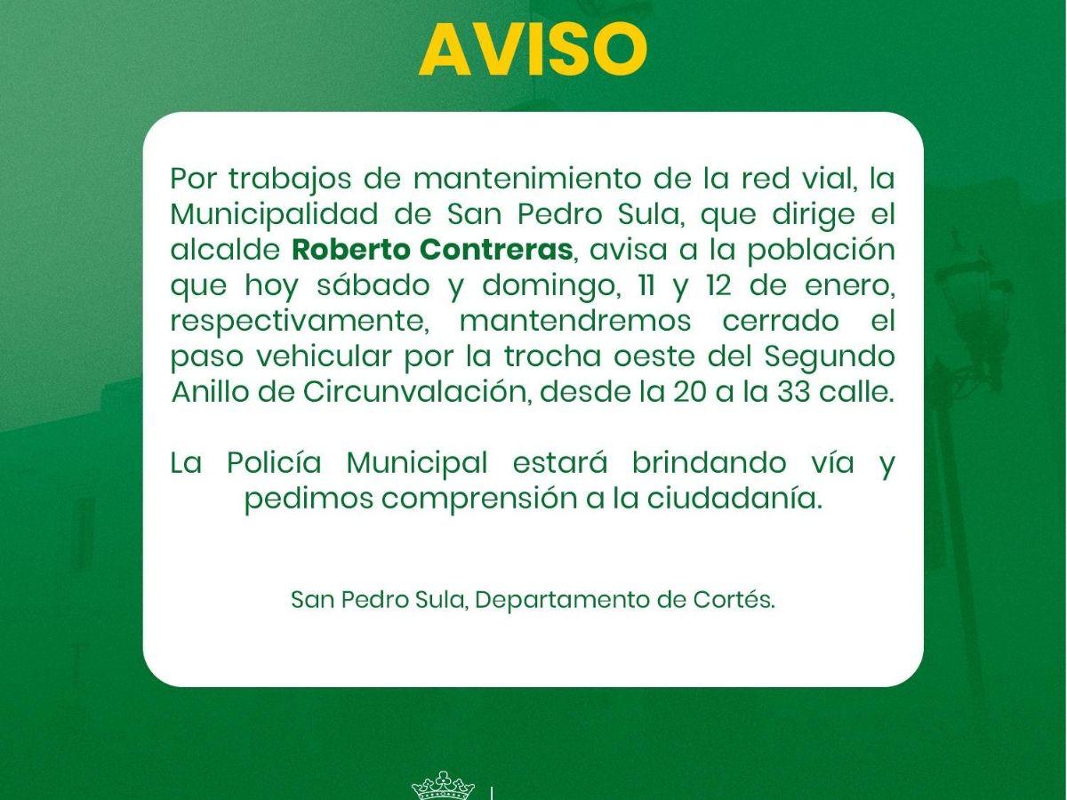 Efecto Messi: Municipalidad de San Pedro Sula anuncia cierre parcial del Segundo Anillo previo al Olimpia vs Inter Miami