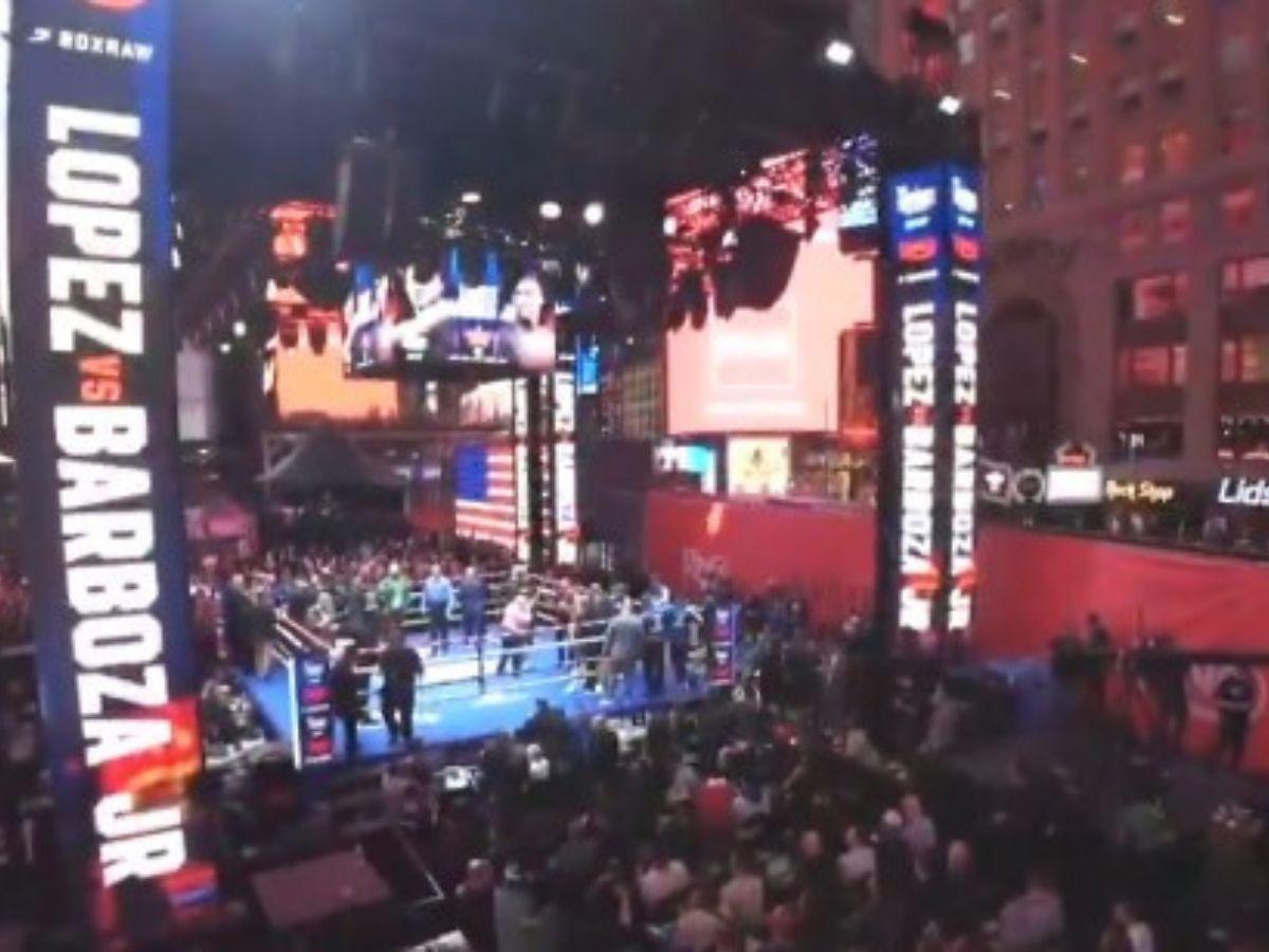 Teófimo López rompe en llanto, albañiles con palco de lujo y eufórica celebración del catracho tras vencer a Barboza