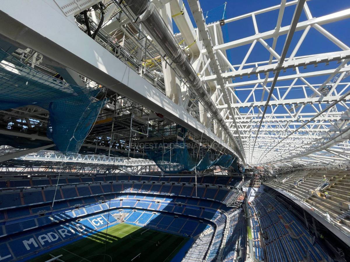 Sale a la luz cuando sería la inauguración del estadio Santiago Bernabéu: otro cambio de césped y nueva grada lateral