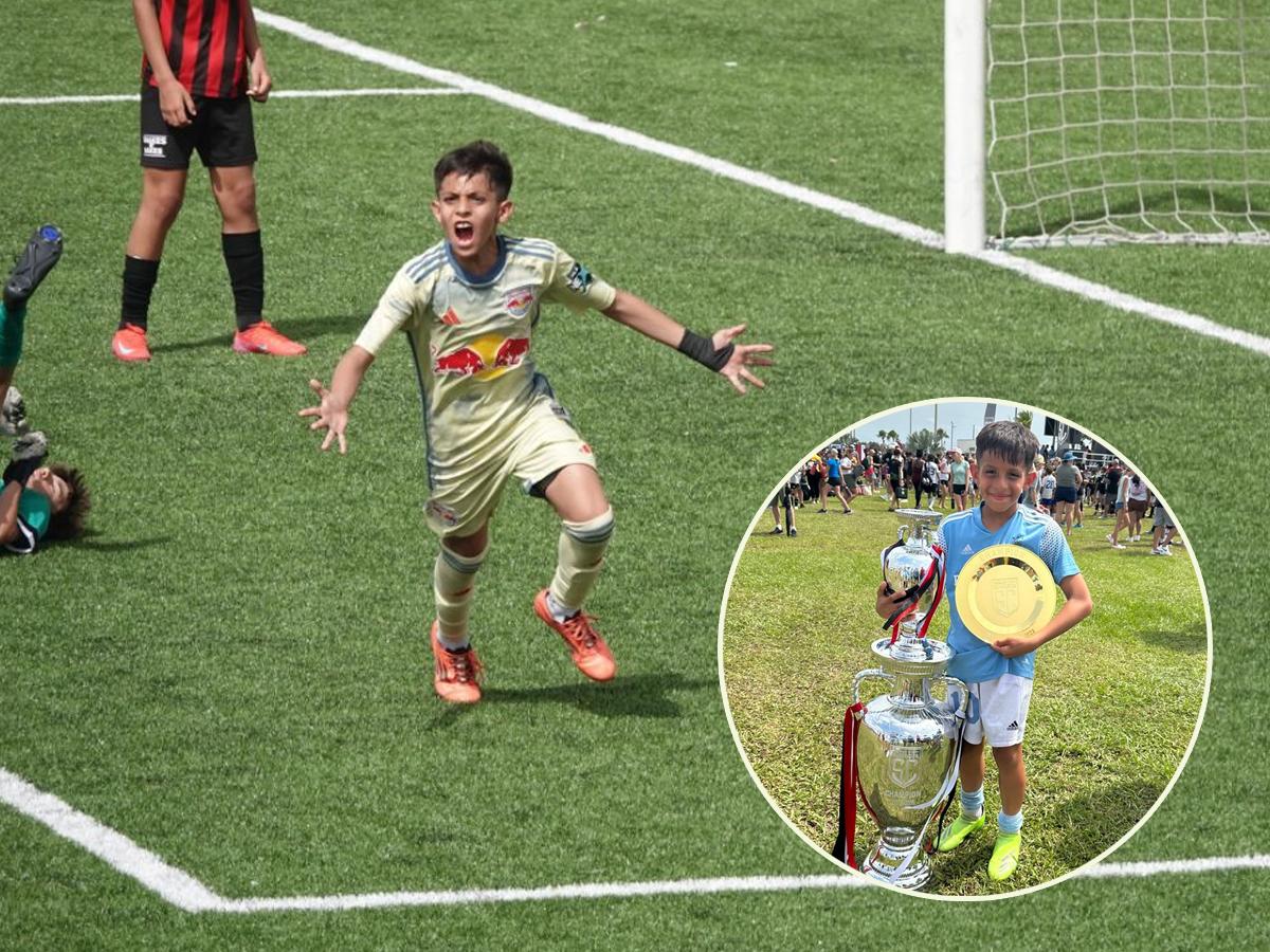 Jacob Valeriano, el niño hondureño que se destaca en el New York RB de MLS: Fue goleador en un torneo en Malta