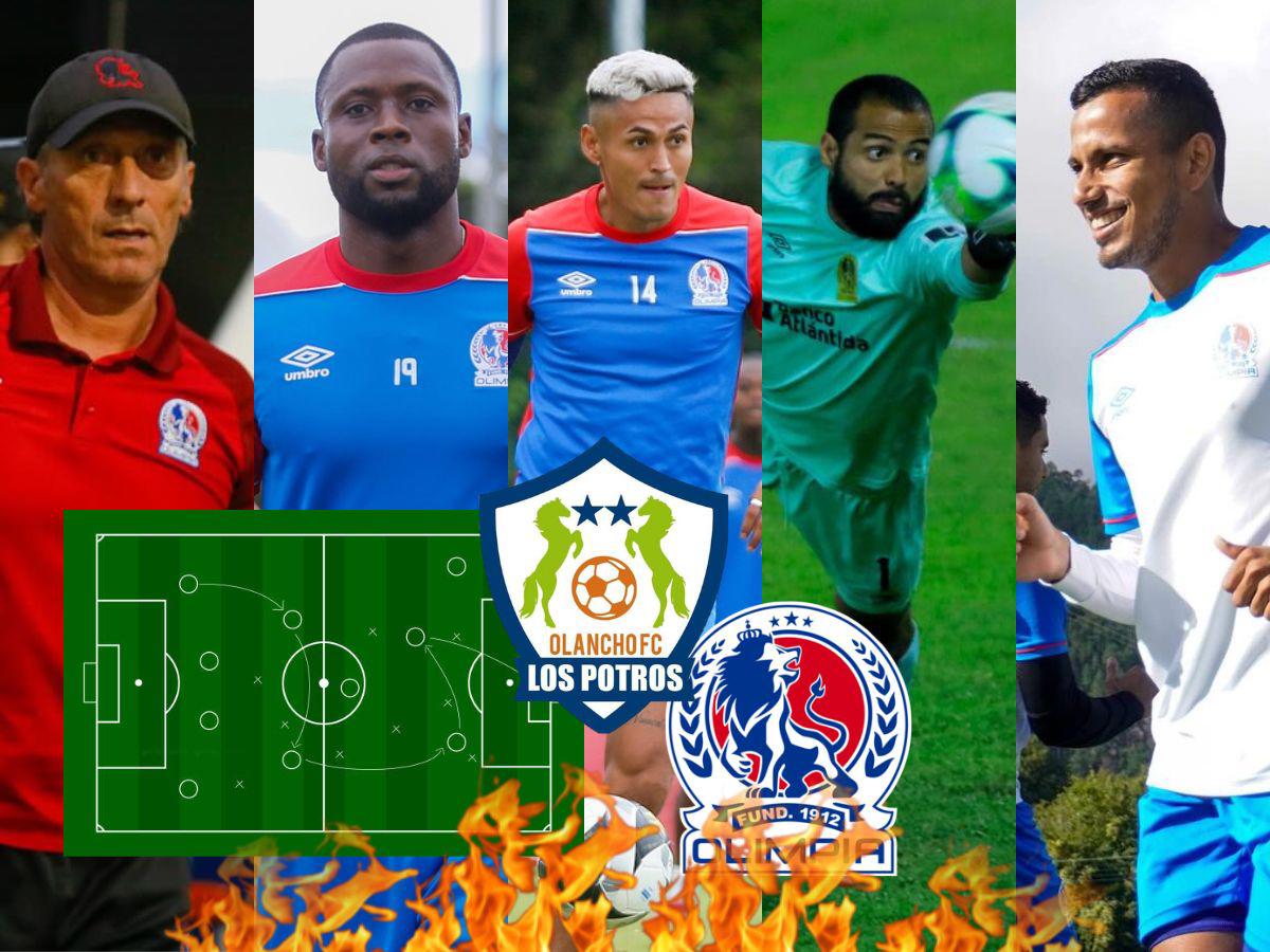 ¡Olimpia pone la mirada en el penta! Así sería el poderoso 11 titular del león en la ida de semifinales ante Olancho