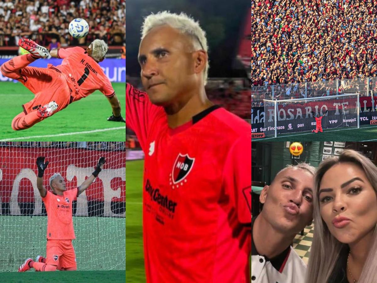 Keylor Navas se lució en su debut con Newell’s en Argentina: recibió premio y espectacular postal con la afición
