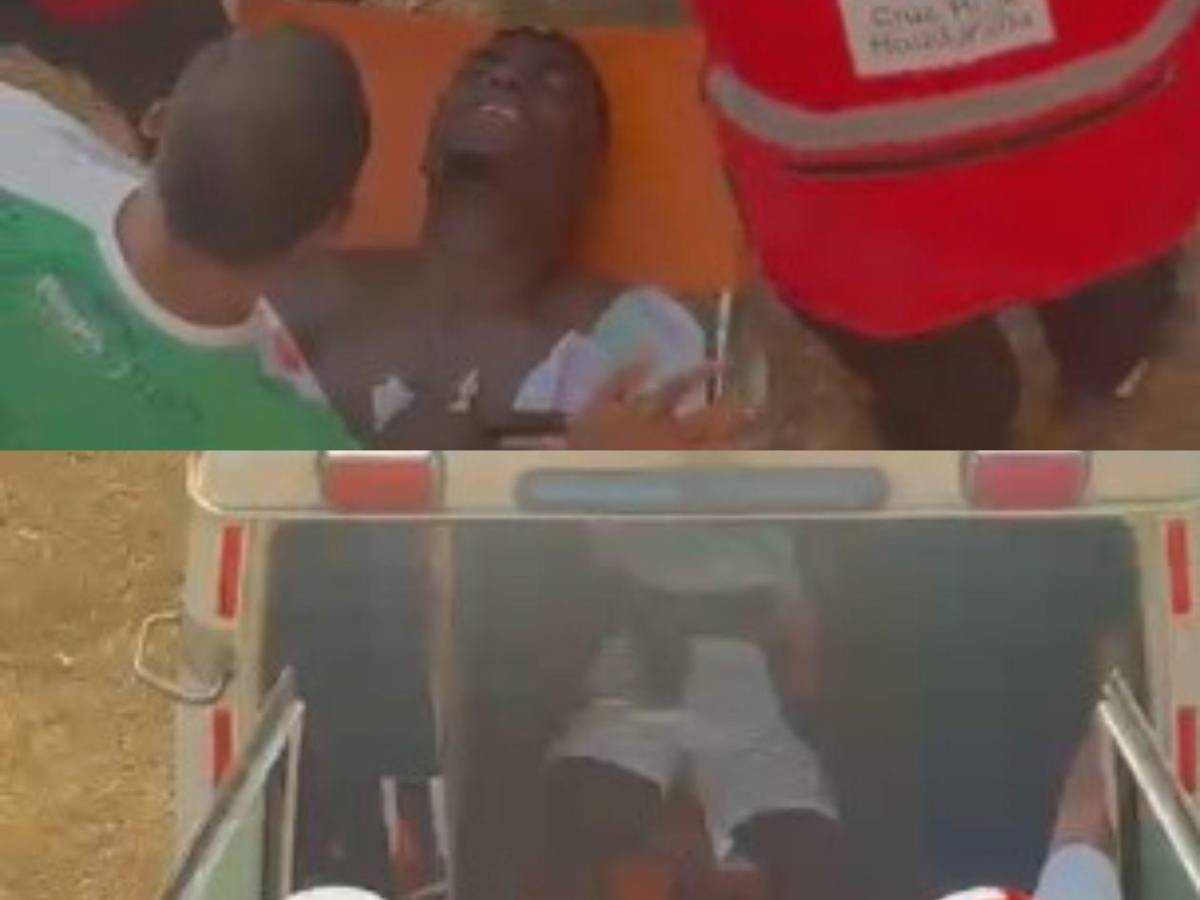 Jugador de Hondupino fue trasladado al hospital, chicas bellas y los infiltrados