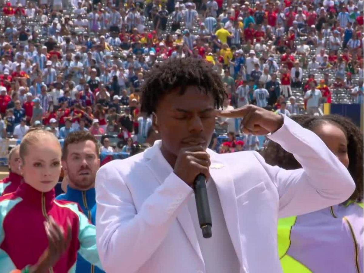 Speed hizo historia: inolvidable ceremonia previo a la final Argentina-España