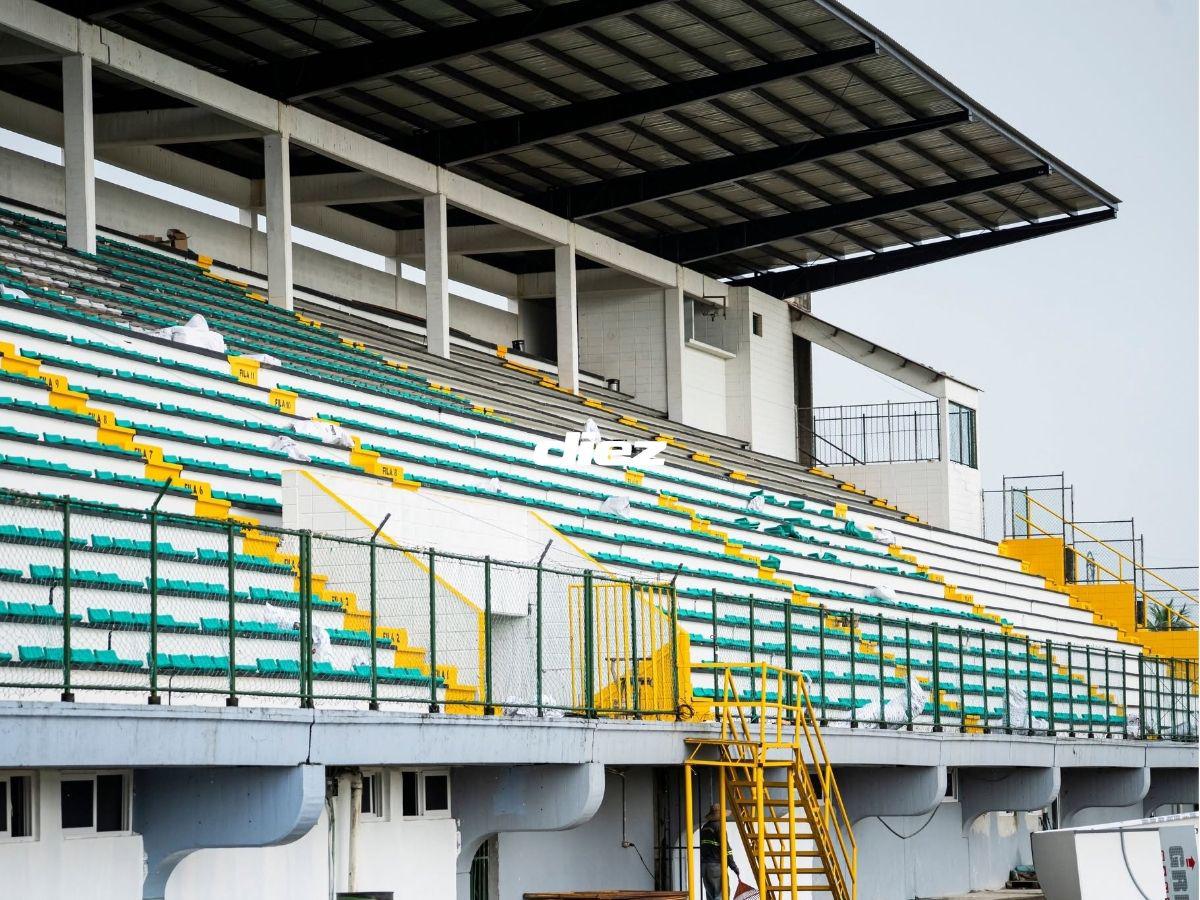 ¡Una belleza! La nueva cara del Estadio Excélsior de Puerto Cortés: Estos son los modernos cambios de la casa del Platense