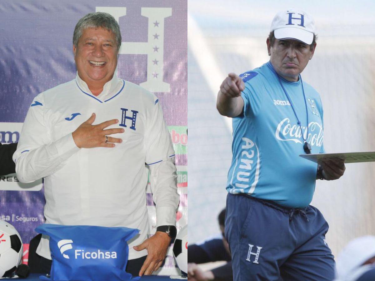 Bolillo Gómez y Jorge Luis Pinto tuvieron un paso por la selección hondureña de fútbol.