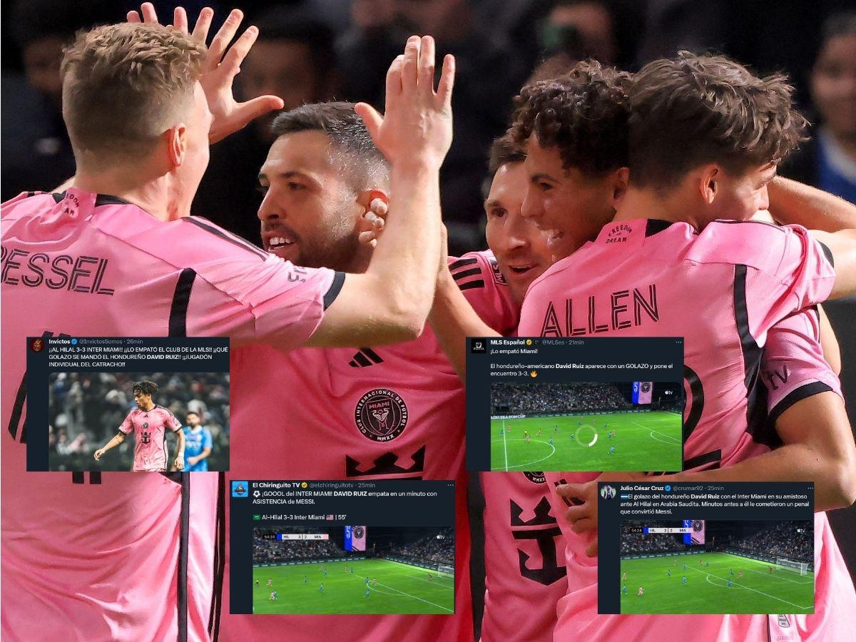 “Lo celebró con Messi”: Prensa internacional se rinde tras el golazo de David Ruiz con Inter Miami ante Al Hilal