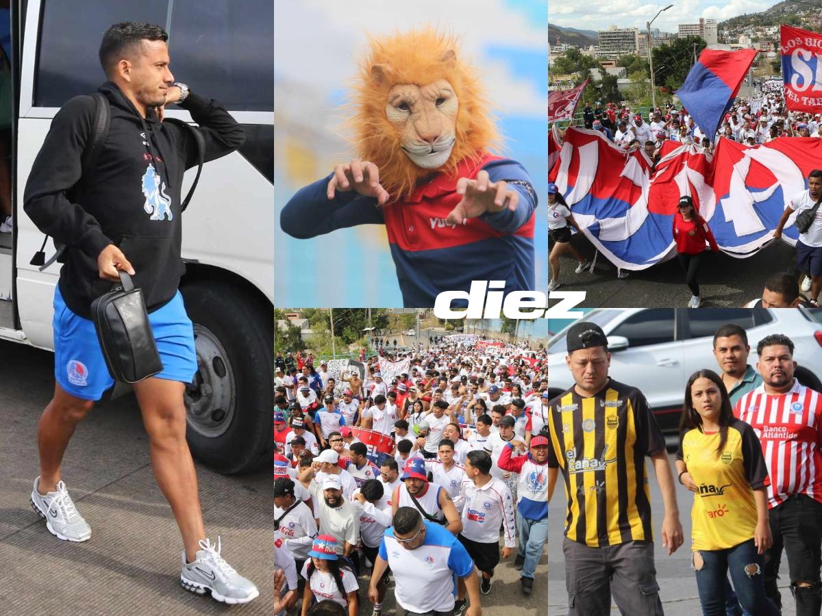 ¡Ambientazo! Ultra Fiel vivió una fiesta en la previa, aficionados de Real España presentes y regresa jugador de Olimpia