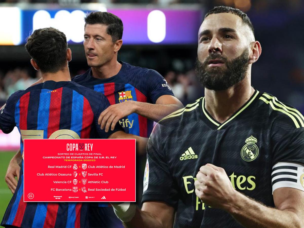 ¡Sorteo bomba! Los duros rivales del Barcelona y Real Madrid en los cuartos de final de la Copa del Rey