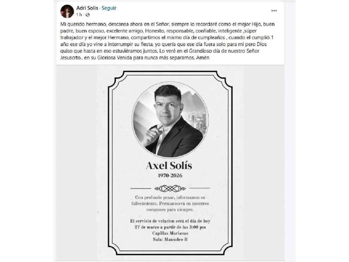 México está consternado: de qué murió Axel Solís, reconocido periodista de Televisa