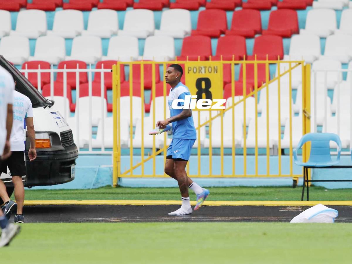 ¡Visitas sorpresa! Legionario se bajó del avión directo al entreno de la Selección de Honduras y un lesionado dijo adiós a la concentración