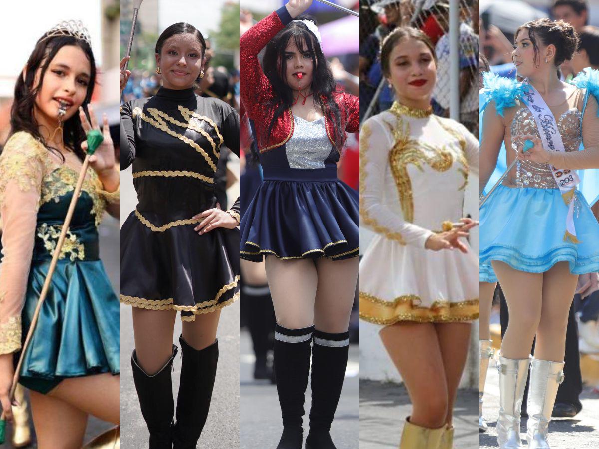 ¡Qué guapas! Las palillonas que enamoraron en los desfiles del Día de la Independencia en Honduras