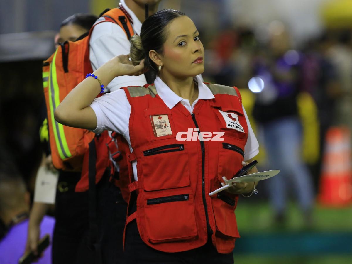 Se revela la identidad de la hermosa paramédica que se hizo viral y robó suspiros en la final entre Real España - Olimpia