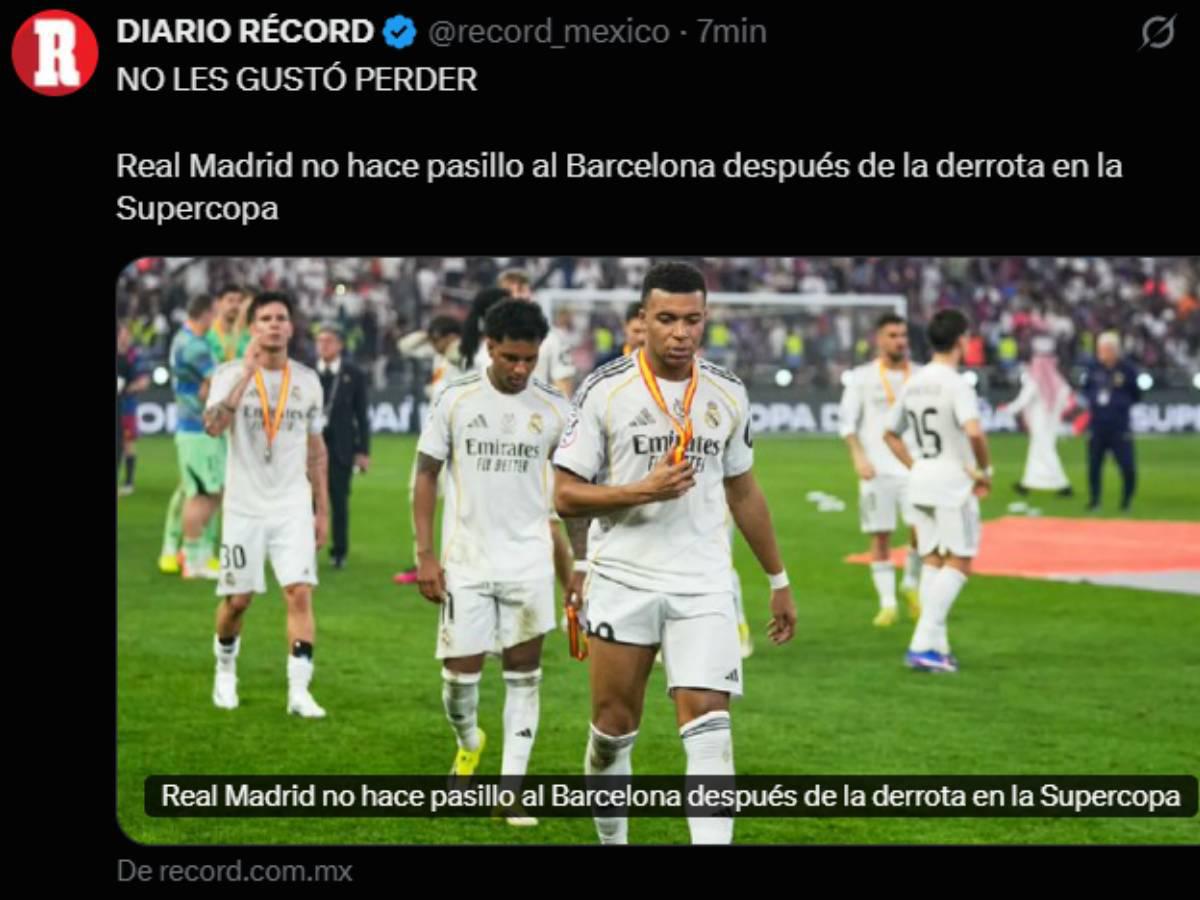Papá es papá, Mbappé es mal perdedor: reacción de la prensa luego de que Barcelona le gane a Real Madrid la Supercopa