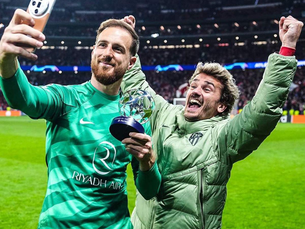 No se vio en TV: A Savic le tocaron la parte íntima, el show de Oblak y la euforia del Atlético de Madrid ante Inter de Milán