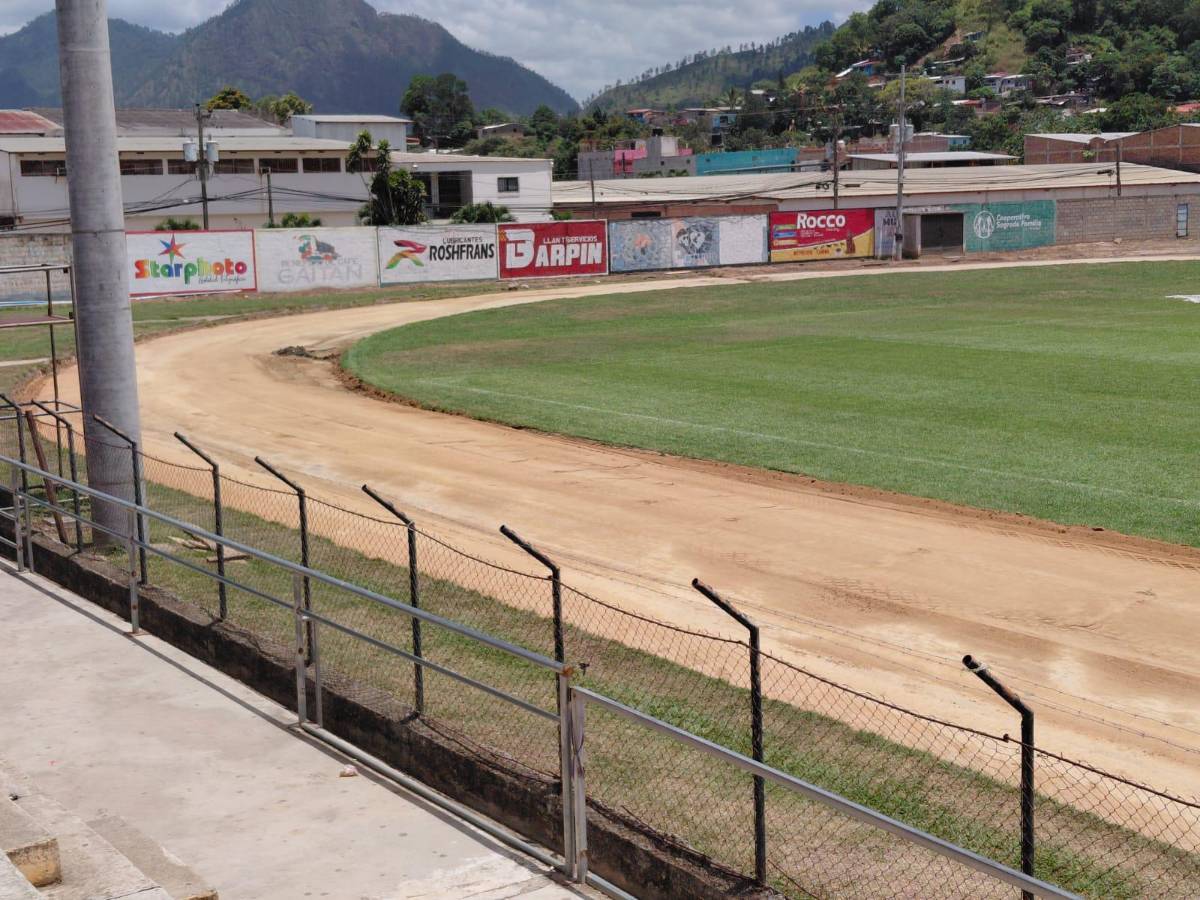 ¡Adiós al charco! Remodelan la pista del Estadio Marcelo Tinoco de Danlí