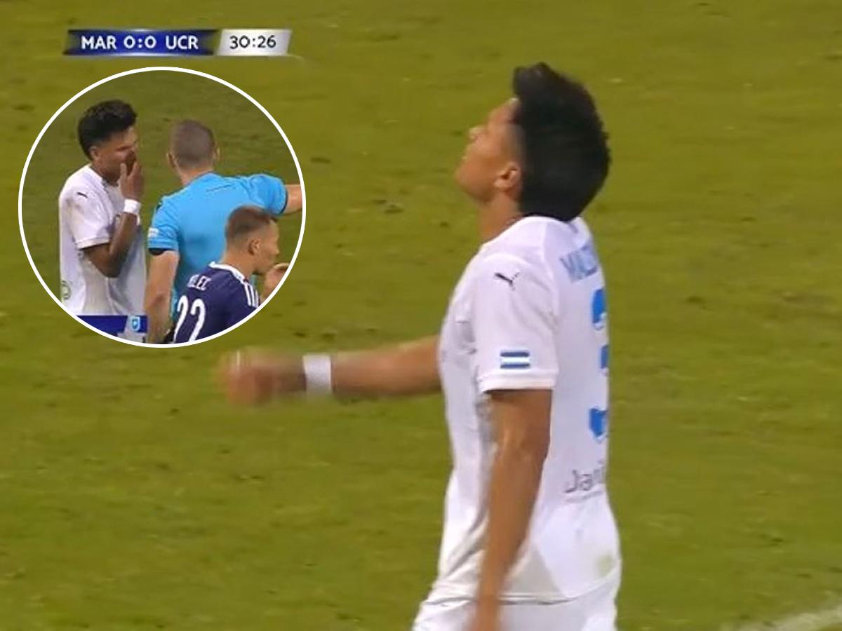 ¡Se precipitó! Hondureño Denil Maldonado es expulsado con roja directa en playoff de la Conference League