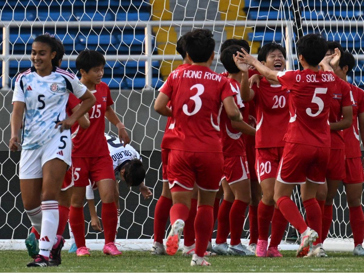 ¡Baile colosal! La apabullante paliza que recibió Costa Rica a manos de Corea del Norte en el Mundial Sub-20 Femenil