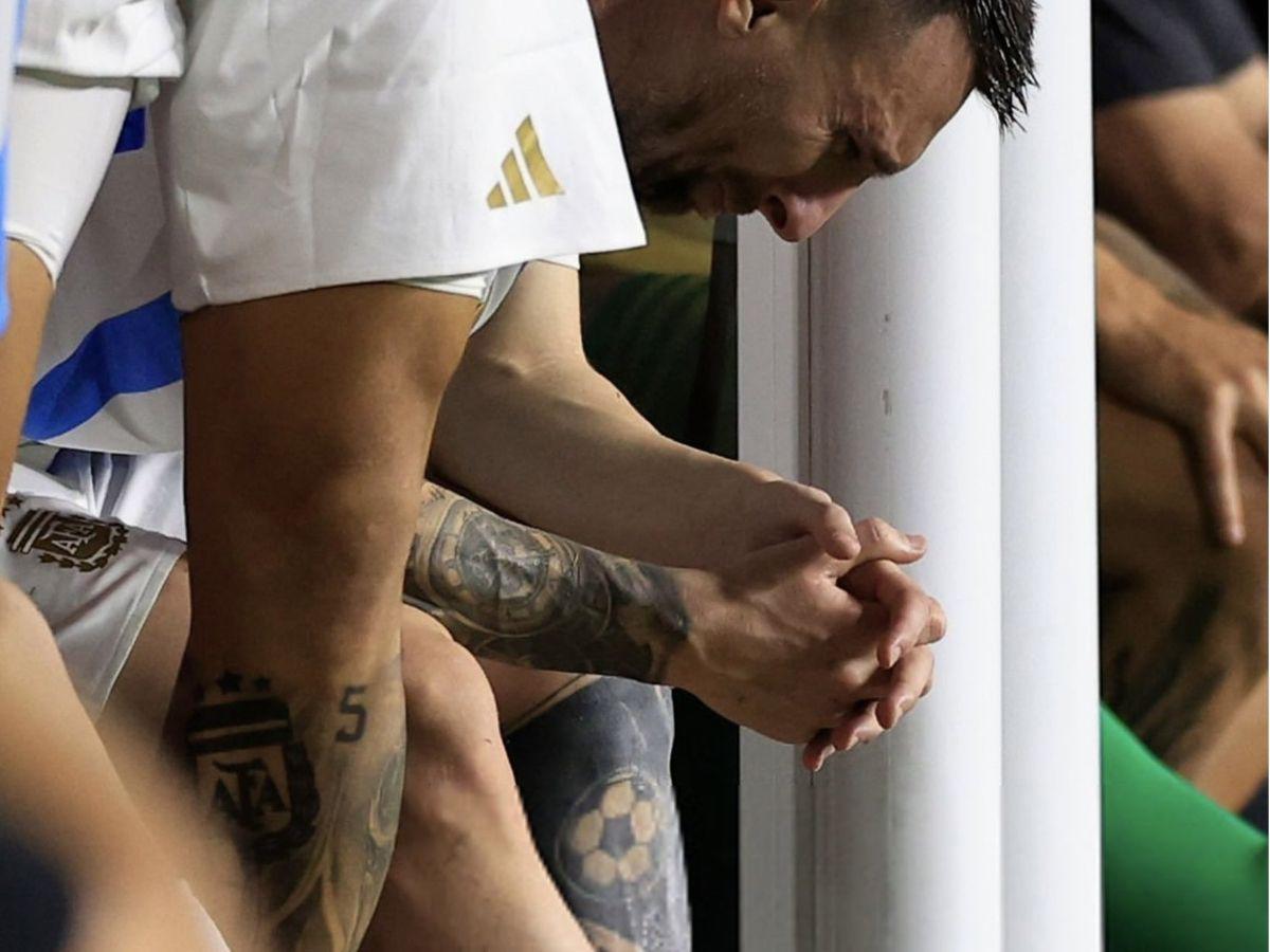 El llanto desconsolado de Messi, su horrible lesión de tobillo y las lágrimas de Di María en la final de Copa América